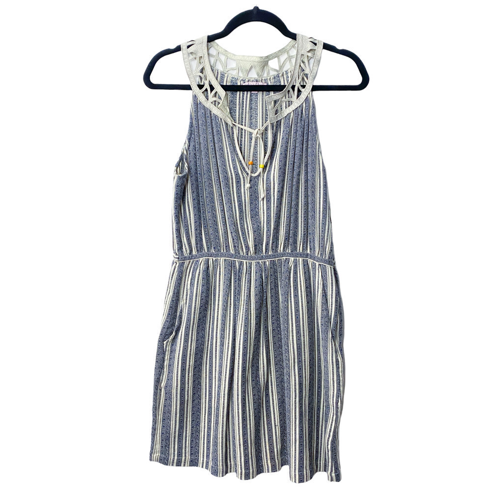 Calypso St Barth Striped Mini Dress Knit type Beach vibe Dress Size Small